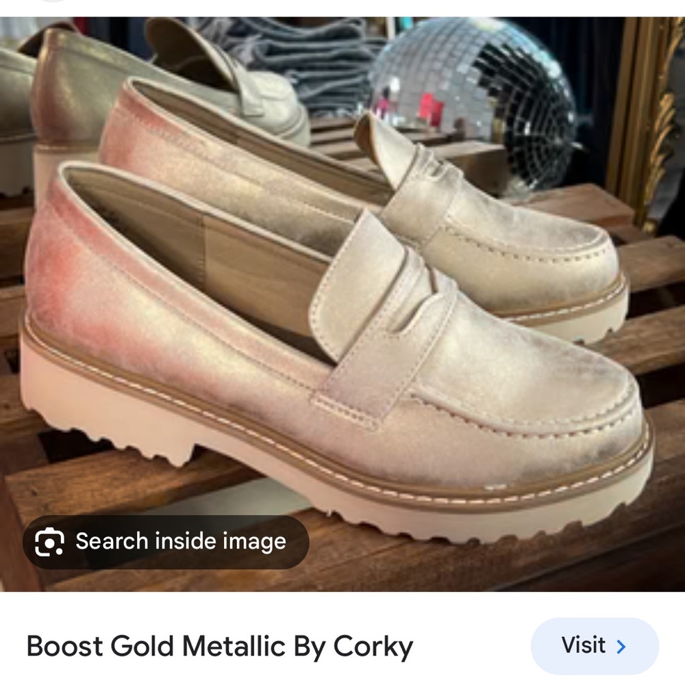 Brand New Gold Metallic Corkeys